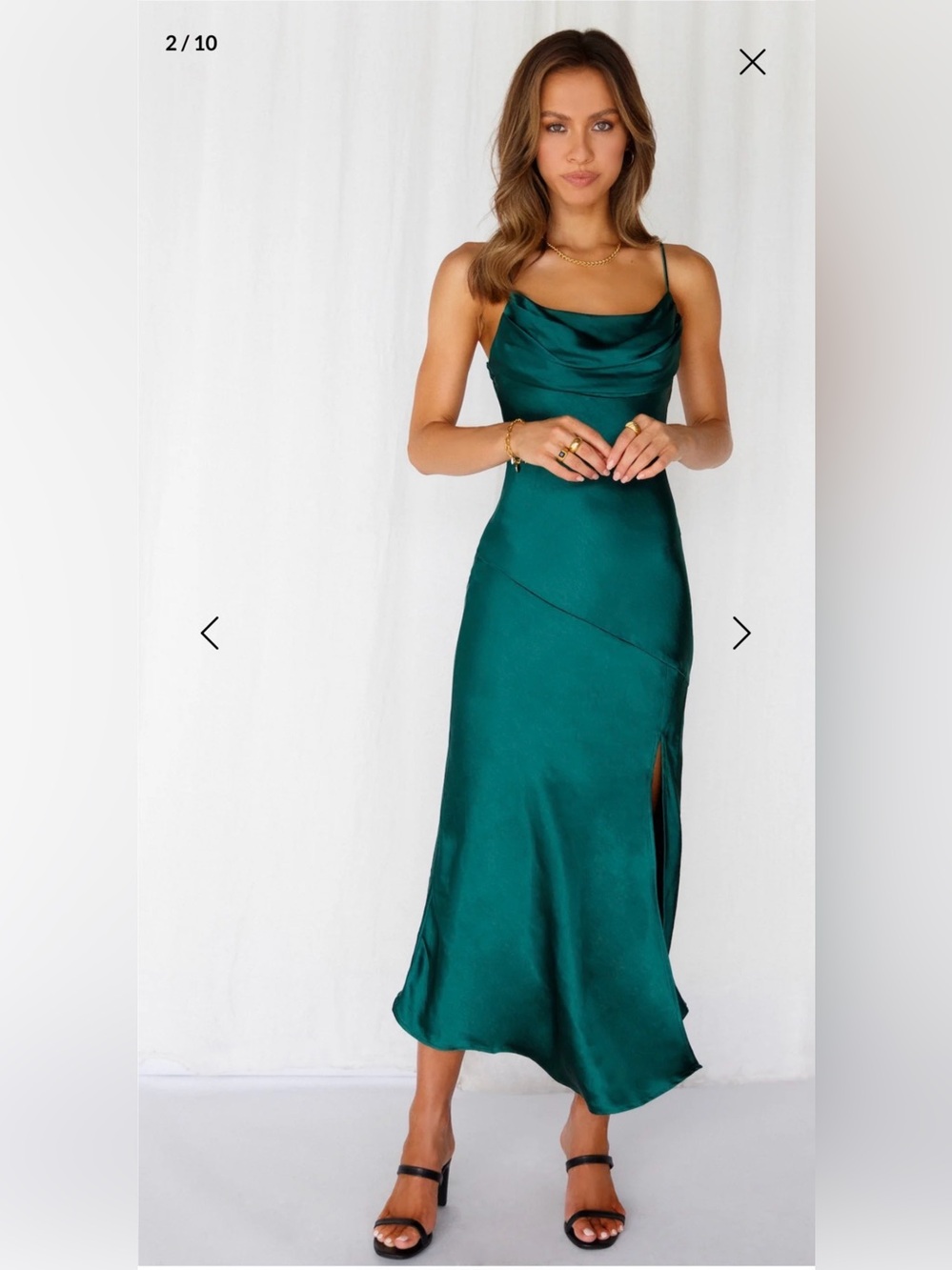 Hello Molly Forest Green Midi Dress